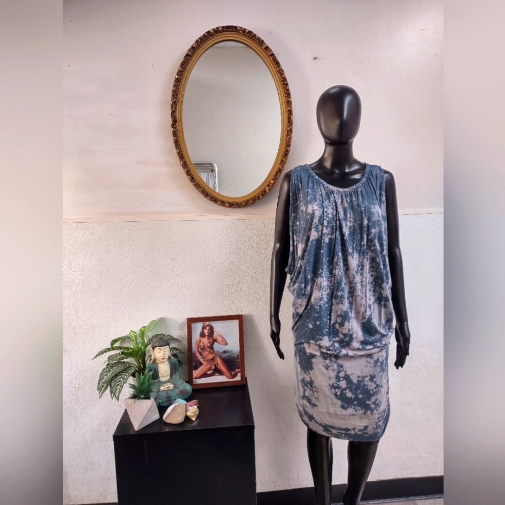 DROP WAIST COTTON DRESS
